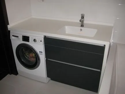 Шкаф под мивка перална машина, нейните видове и варианти на модели