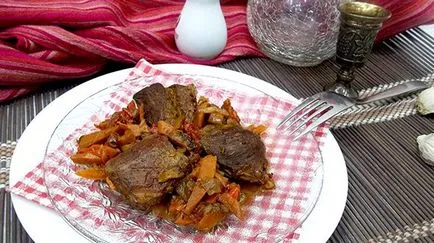 Párolt kacsa zöldségekkel recept egy fotó