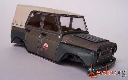 UAZ-469 Photo - papír modellek - egy fotóalbumot hobbija