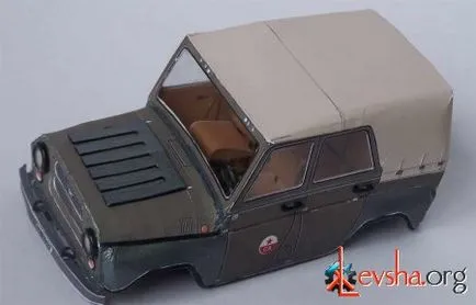 UAZ-469 Photo - papír modellek - egy fotóalbumot hobbija