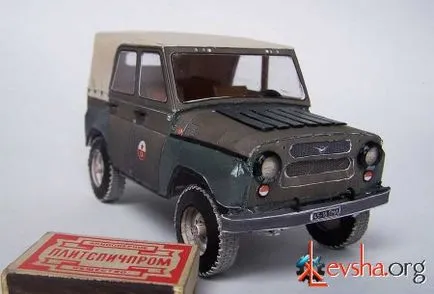 UAZ-469 Photo - papír modellek - egy fotóalbumot hobbija