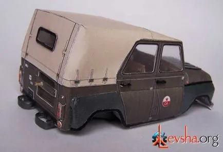 UAZ-469 Photo - papír modellek - egy fotóalbumot hobbija