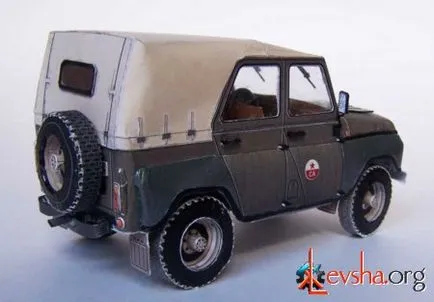 UAZ-469 Photo - papír modellek - egy fotóalbumot hobbija