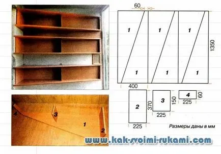 Sarok szekrény saját kezével -, hogyan lehet egy sarok szekrény az előszobában, a hálószobában is, saját kezűleg