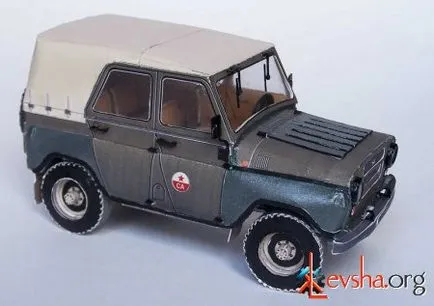 UAZ-469 Photo - papír modellek - egy fotóalbumot hobbija