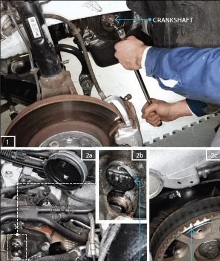 Смяна на верига и времето колан Nissan Almera с ръце