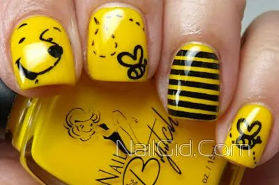 Как да се направи пчела върху ноктите - стъпка по стъпка маникюр със снимки и видео