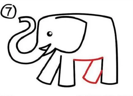 Hogyan kell felhívni egy elefánt egy ceruzával a szakaszban a gyermekek számára, ls