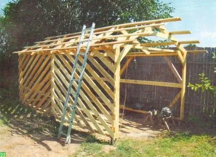 Cum de a construi un carport cu propriile sale mâini realizate din policarbonat, lemn si exemple foto ondulat