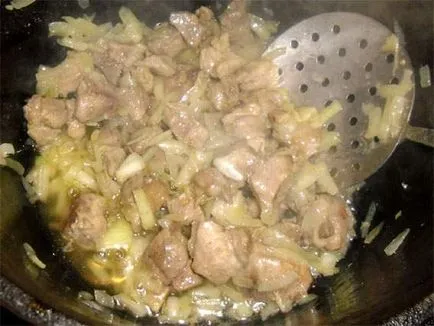 Cum de a găti risotto cu carne de porc - retete simple,