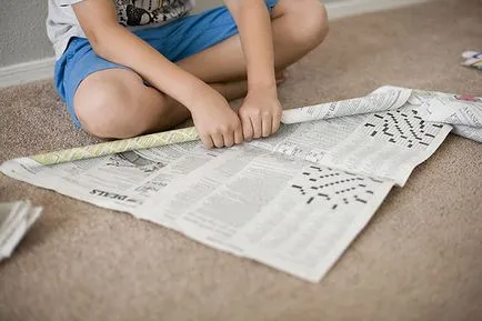 Hogyan készítsünk egy házat az újságok a gyermek