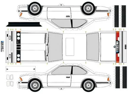 Как да си направим кола BMW от хартия