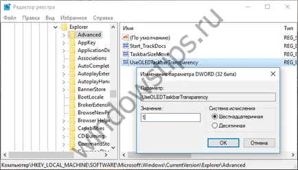 Cum sa faci o bara de activități Windows transparent 10