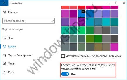 Hogyan készítsünk egy átlátszó tálca Windows 10