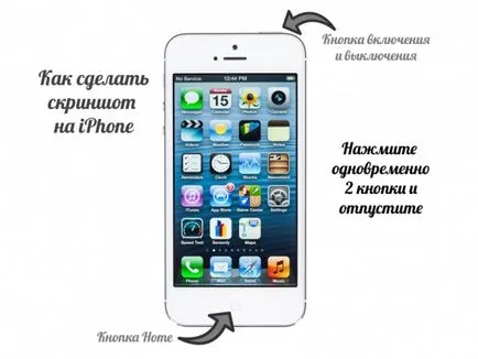 Hogyan kell képernyőképet (screenshot) iPhone 5 (iPhone) vagy iPod IPAD
