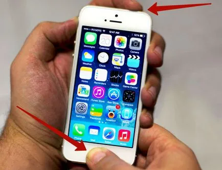 Cum să luați o captură de ecran (captura de ecran) pentru iPhone 5 (iPhone) iPod sau iPad