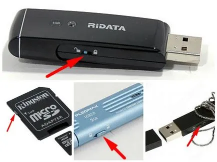 Cum de a elimina protecția la scriere de pe stick-ul (USB-flash, microSD)