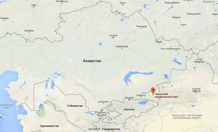 Kazahsztán - Charyn kanyon Almaty, fotók, térkép, megközelítés (a szezonban 2017)
