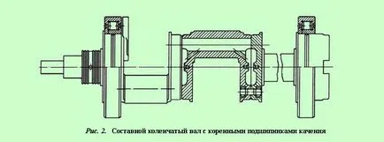 Crankshaft, volant și alte părți ale grupului arborelui cotit