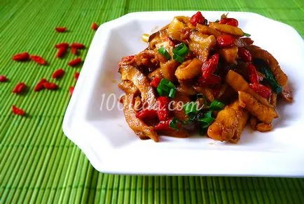 Китайска рецепта на пиле с гъби - топли ястия 1001 храна