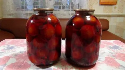 Konzervált paradicsom almával recept tél, fotó, videó