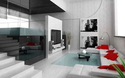 interioare frumoase de apartamente într-o fotografie stil modern
