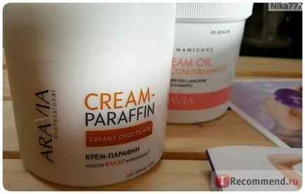 Ceara crema aravia profesională crema de parafină de ciocolată cremoasă - «crema-ceara aravia - mijloace