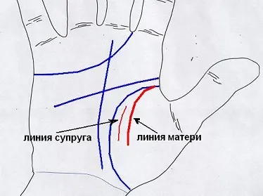 Linia de influență a oamenilor apropiați - palmistry Abarina Yuriya