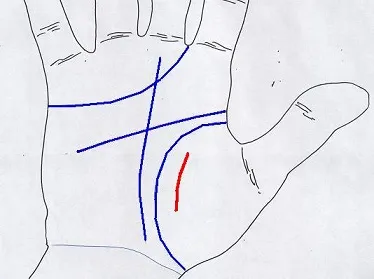 Linia de influență a oamenilor apropiați - palmistry Abarina Yuriya