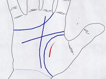 Linia de influență a oamenilor apropiați - palmistry Abarina Yuriya