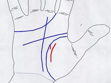 Linia de influență a oamenilor apropiați - palmistry Abarina Yuriya