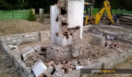 Ruperea nu este construirea sau demontarea de fundație vechi