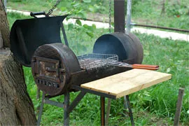 Barbecue tégla falazat kezüket rendszer fotók