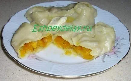 Manti tök főzni gyors és ízletes, üzbég, lépésről lépésre - a recept egy fotó