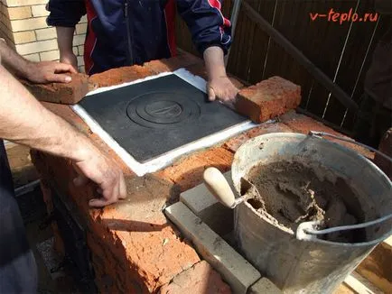 Barbecue tégla falazat kezüket rendszer fotók
