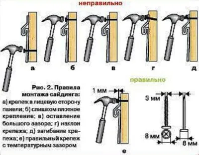 монтаж на сайдинг