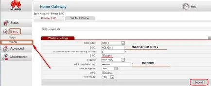 Configurarea hg532e modem huawei