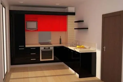 decorare bucătărie într-o fotografie idei de culoare inchisa
