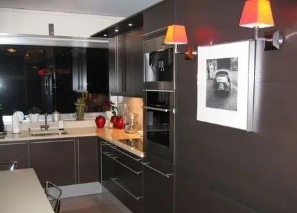 кухня украса в снимка идеи тъмен цвят