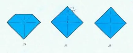 Origami indică diferite forme de bază și scheme de asamblare diy