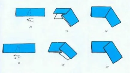 Origami indică diferite forme de bază și scheme de asamblare diy