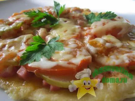 Baza pentru reteta de pizza este simplu, cu fotografii, un blog culinar - de acasă yummy