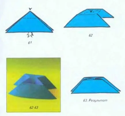 Origami indică diferite forme de bază și scheme de asamblare diy