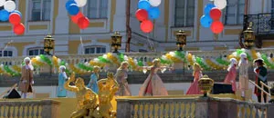 A megnyitó a szökőkutak Peterhof 2017 fesztivál Budapesten