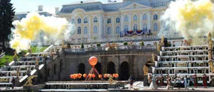 A megnyitó a szökőkutak Peterhof 2017 fesztivál Budapesten