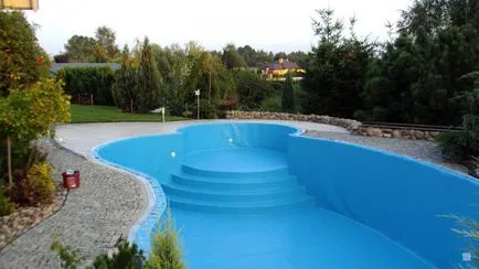 Finisare piscina folie de PVC cu propriile sale mâini, montaj piscina PVC de film