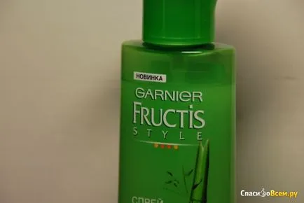 Преглед на спрей термо-активно коса Garnier Fructis - гладкост и блясък - силна защита фиксиране