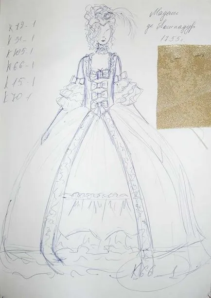 От мечта до реалността Marquise дьо Помпадур рокля със собствените си ръце