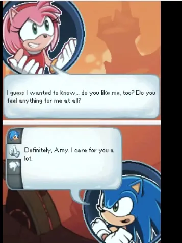 Traducerea unui articol despre relația Sonic si Amy de autor de benzi desenate boom-ul! copil