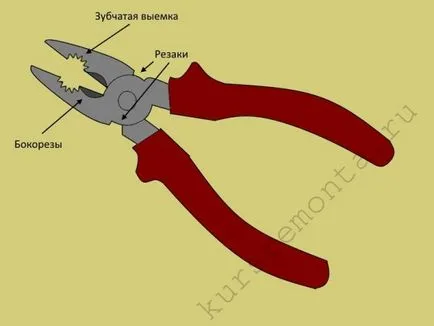 Клещи и клещи тип, разликата между инструмента, инструкции за употреба, видео и снимки